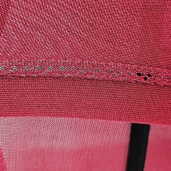 WHBM Burgundy Red Sheer Open Front Cardigan - Picture 5 of 16
